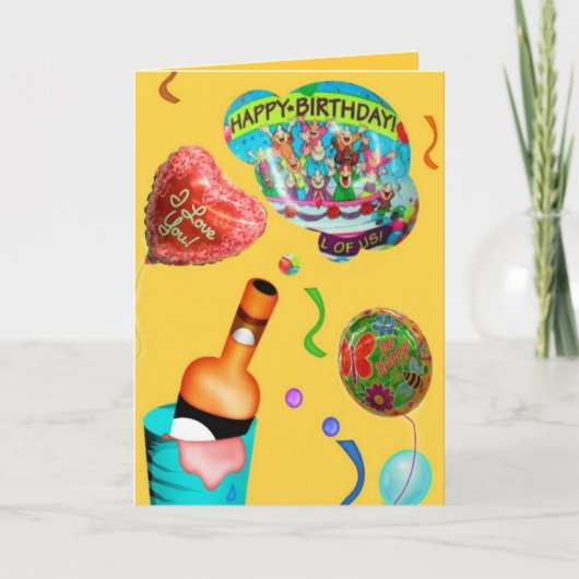 Carte Festif Anniversaire (Devant)