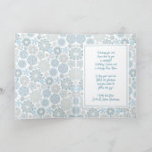 Carte Festif Chic Floral Mandala Flakes Motif (Intérieur)