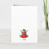 Carte Festif Fée de Noël Personnalisable Photo (Dos)