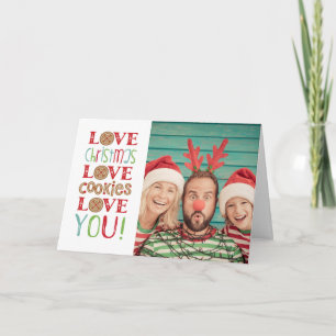 Carte Festif Fun Cute Family Christmas Photo