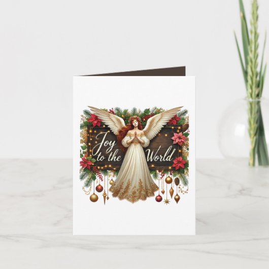 Carte Festif Noël Angel ajouter un message (Devant)