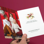 Carte Festif Noël Hummingbird Photo personnalisée