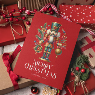 Carte Festif Noisette de Noël Photo personnalisée