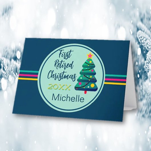 Carte Festif, Premier Noël Retraité