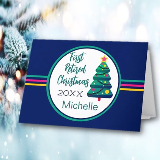 Carte Festif, Premier Noël Retraité