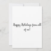 Carte Festif Watercolor Chat Holiday (Dos)