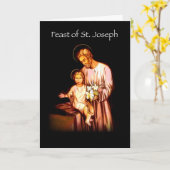 Carte Festin 3821 de noir de St Joseph (Fleur jaune)