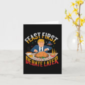 Carte Festin d'abord  (Fleur jaune)