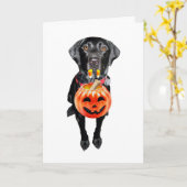 Carte Festin de Halloween (Fleur jaune)