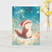 Carte Festin de loutre (Fleur jaune)