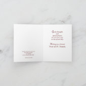 Carte Festin de St Francis, d'animaux et de stigmates (Intérieur)