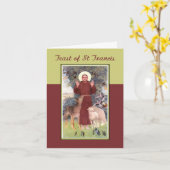 Carte Festin de St Francis, d'animaux et de stigmates (Fleur jaune)