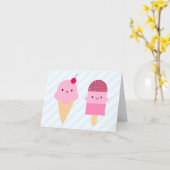 Carte Festins de crème glacée d'été (Fleur jaune)