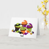 Carte Festins de Halloween (Fleur jaune)