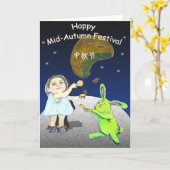 Carte Festival de mi-automne (Fleur jaune)