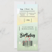 Carte Festival Rustique moderne 40e anniversaire (Dos)