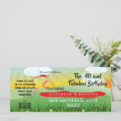 Carte Festival Rustique moderne 40e anniversaire (Debout devant)