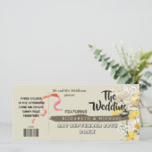 Carte Festival Rustique moderne Mariage de mariage (Debout devant)