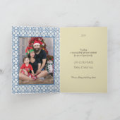 Carte Festivals de Noël avec le coq portugais (Intérieur)