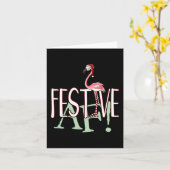 Carte Festive Af Ironic Sarcastic Merry Christmas Flamin (Fleur jaune)