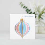 Carte Festive and elegant Christmas Bauble Greeting (Debout devant)