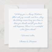 Carte Festive and elegant Christmas Bauble Greeting (Dos)