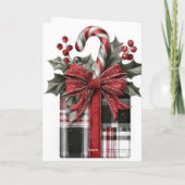 Carte Festive and elegant Christmas Greeting Card (Dos)