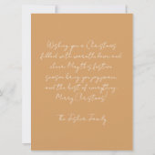 Carte Festive and elegant Christmas Greeting Card (Dos)