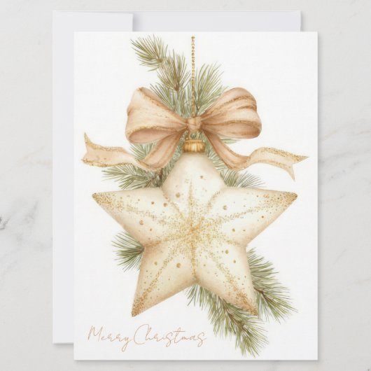 Carte Festive and elegant Christmas Greeting Card (Devant)