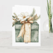 Carte Festive and elegant Christmas Greeting Card (Dos)