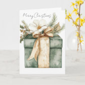 Carte Festive and elegant Christmas Greeting Card (Fleur jaune)