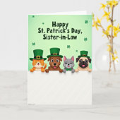 Carte Festive Animal Celebration Card (Fleur jaune)