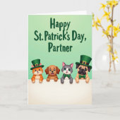 Carte Festive Animal Friends Card (Fleur jaune)