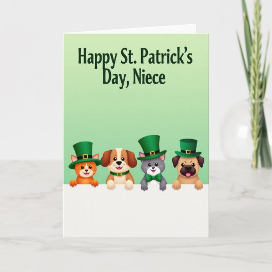Carte Festive Animal Holiday Card (Devant)