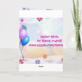 Carte Festive Ballons - Kids Birthday (Dos)