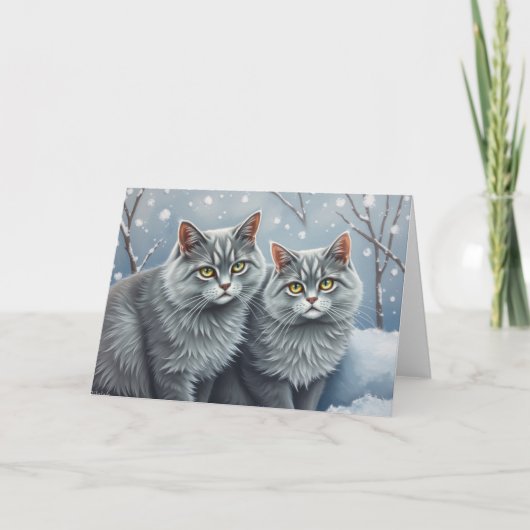 Carte Festive Cats (Devant)