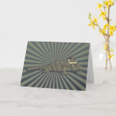 Carte Festive Chameleon Noël de Noël (Fleur jaune)