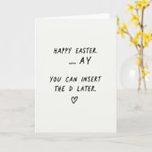 Carte Festive Cheeky Message Card (Fleur jaune)