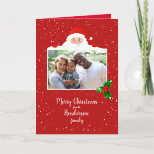 Carte Festive Cheeky Père Noël - Photo personnalisée - P