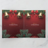 Carte Festive Christmas Bells and Ornaments design  (Intérieur)
