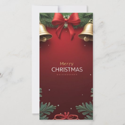 Carte Festive Christmas Bells and Ornaments design (Devant)