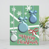 Carte Festive Christmas Tree Holiday Greeting Card (Debout devant)