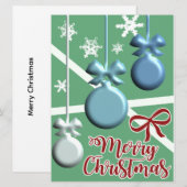 Carte Festive Christmas Tree Holiday Greeting Card (Devant / Derrière)