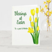 Carte festive de fleurs de printemps (Fleur jaune)
