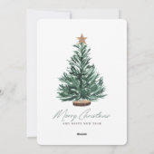 Carte Festive de Noël Arbre de vacances (Dos)