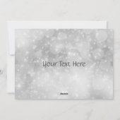 carte festive de Noël violet argent (Dos)