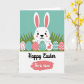 Carte festive de Pâques créature de printemps (Fleur jaune)