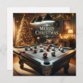 Carte festive de piscine (Devant / Derrière)