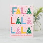 Carte Festive FA LA Joyous Christmas Card (Debout devant)