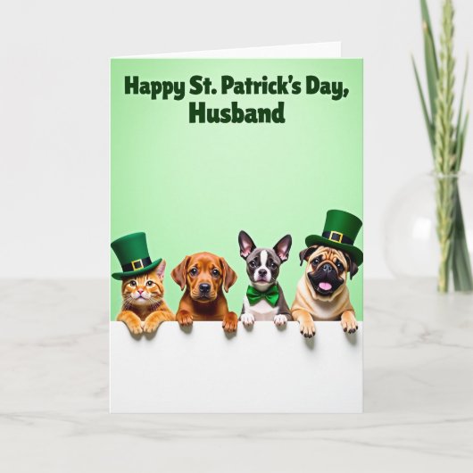 Carte Festive Faux Gold Animal Card (Devant)